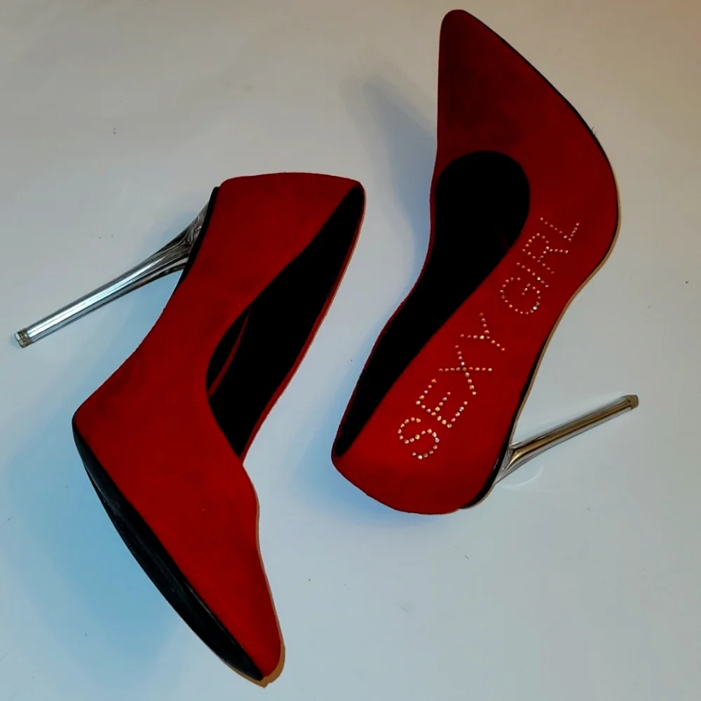 Red Crystal "Sexy Girl" High Heels ๐ - Picture 12 of 16